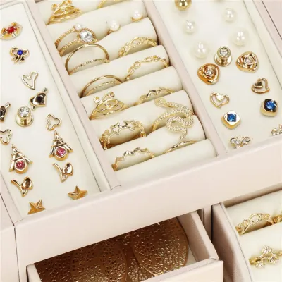 Šperkovnica SPRINGOS CELESTE béžová