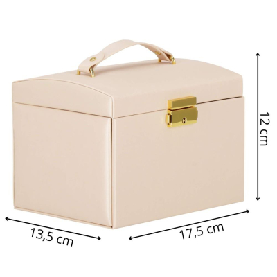 Šperkovnica SPRINGOS CELESTE béžová