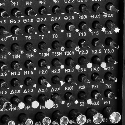 Súprava náradia na opravu elektroniky SPRINGOS CS0057 čierna 116 dielov