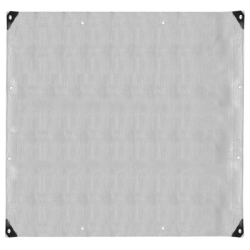 Krycia plachta s okami 4x4 m, extra silná 210g PE, šedá SPRINGOS PROTECT