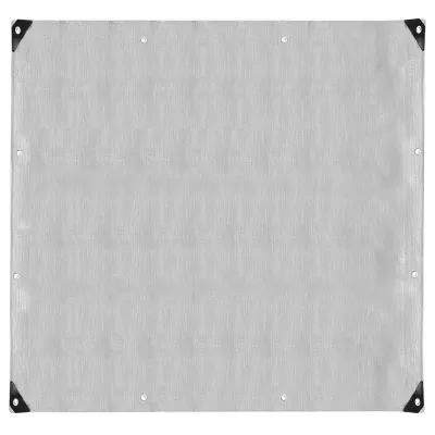 Krycia plachta s okami 4x4 m, extra silná 270g PE, šedá SPRINGOS PROTECT