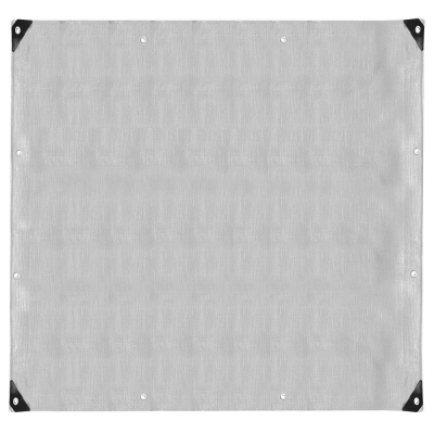 Krycia plachta s okami 4x4 m, extra silná 270g PE, šedá SPRINGOS PROTECT