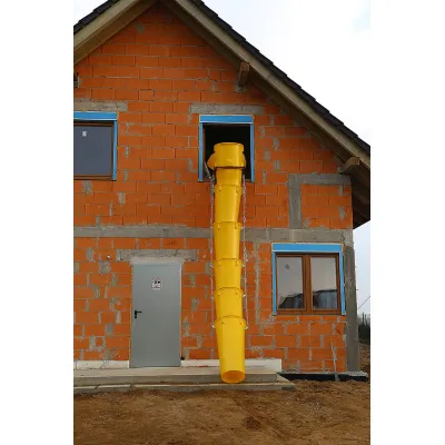 Potrubie pre zhoz na stavebnú suť HIGHER NR žlté
