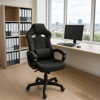 Kancelárska stolička SPRINGOS ERVA čierna