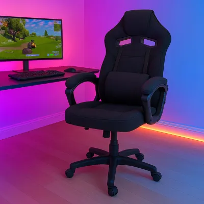 Kancelárska stolička SPRINGOS ERVA čierna