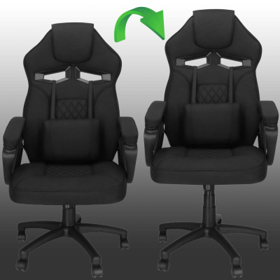 Kancelárska stolička SPRINGOS ERVA čierna