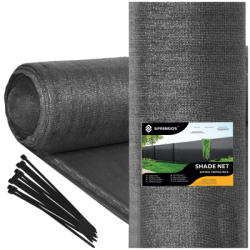 Tieniaca tkanina 150cm x 50m 95% zatienenie SPRINGOS SN0062 svetlo grafitová