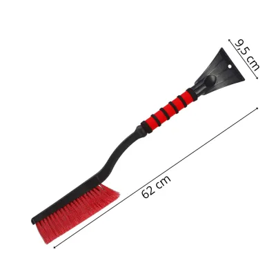Škrabka na auto so metličkou 62 cm SPRINGOS HA5246 červená