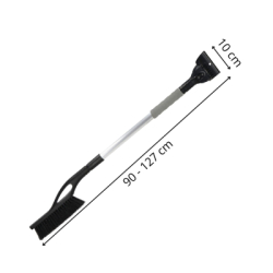 Škrabka na auto so zmetáčikom 127 cm SPRINGOS HA5245 čierna