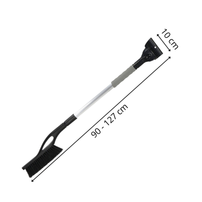 Škrabka na auto so zmetáčikom 127 cm SPRINGOS HA5245 čierna