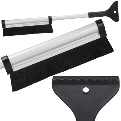 Škrabka na auto so metličkou 61 cm SPRINGOS HA5248 biela