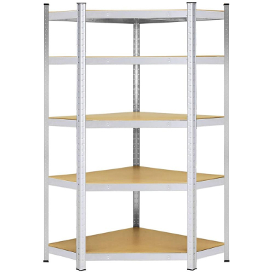 Rohový regál 180x90x40 cm, 5 políc SPRINGOS HA5214