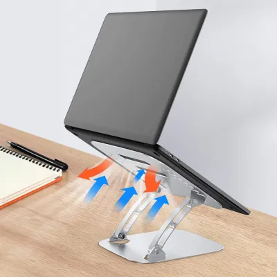 Stojan na notebook SPRINGOS LAPTEQ strieborný