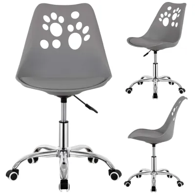 Detská stolička k písaciemu stolu SPRINGOS PAWS HF0041 sivá