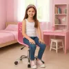 Detská stolička k písaciemu stolu SPRINGOS PAWS HF0038 ružová