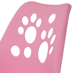 Detská stolička k písaciemu stolu SPRINGOS PAWS HF0038 ružová