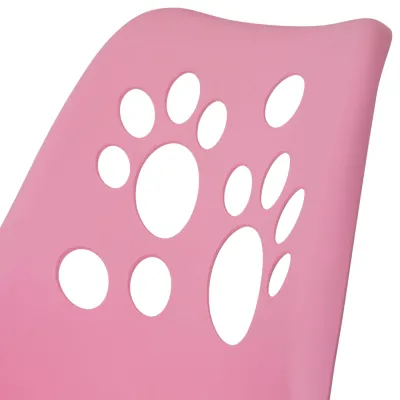 Detská stolička k písaciemu stolu SPRINGOS PAWS HF0038 ružová