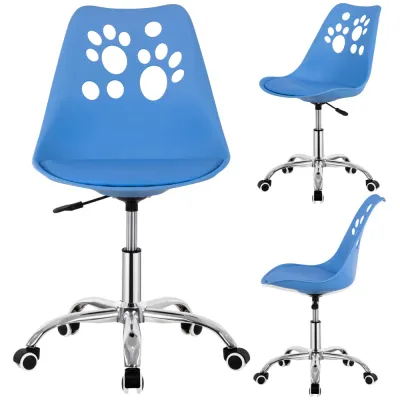 Detská stolička k písaciemu stolu SPRINGOS PAWS HF0039 modrá