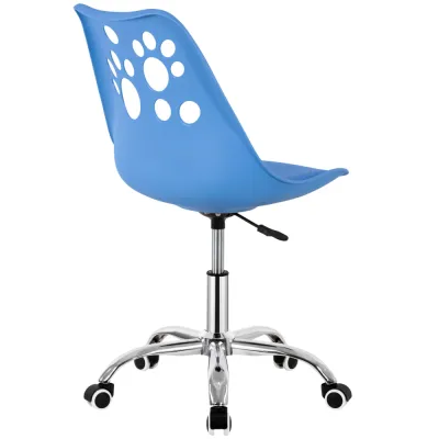 Detská stolička k písaciemu stolu SPRINGOS PAWS HF0039 modrá
