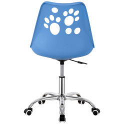 Detská stolička k písaciemu stolu SPRINGOS PAWS HF0039 modrá