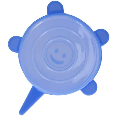 Silikónové viečka na potraviny sada 6ks SPRINGOS FRESH modré