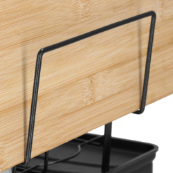 Dvojposchodový odkvapkávač na riad 42x30 cm SPRINGOS KI0157 čierny