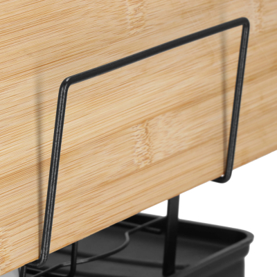 Dvojposchodový odkvapkávač na riad 42x30 cm SPRINGOS KI0157 čierny