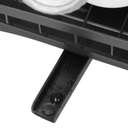 Dvojposchodový odkvapkávač na riad 42x30 cm SPRINGOS KI0157 čierny