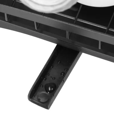 Dvojposchodový odkvapkávač na riad 42x30 cm SPRINGOS KI0157 čierny