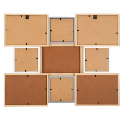 Fotorámik na 9 fotiek 51x37 cm SPRINGOS PANORAMA PF0031 hnedý