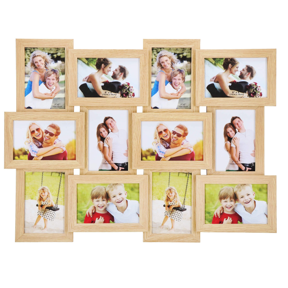 Fotorámik na 12 fotiek 61x46 cm SPRINGOS PANORAMA PF0032 hnedý