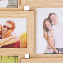 Fotorámik na 12 fotiek 61x46 cm SPRINGOS PANORAMA PF0032 hnedý