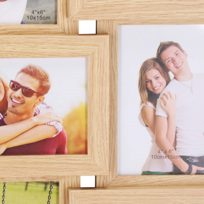 Fotorámik na 12 fotiek 61x46 cm SPRINGOS PANORAMA PF0032 hnedý