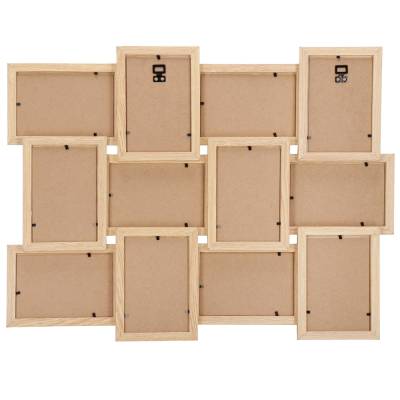 Fotorámik na 12 fotiek 61x46 cm SPRINGOS PANORAMA PF0032 hnedý