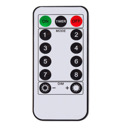 LED reťaz Tekvica - 2,8m, 20LED, 8 funkcií, ovládač, 3xAA, IP44, teplá biela