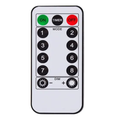 LED reťaz Tekvica - 2,8m, 20LED, 8 funkcií, ovládač, 3xAA, IP44, teplá biela