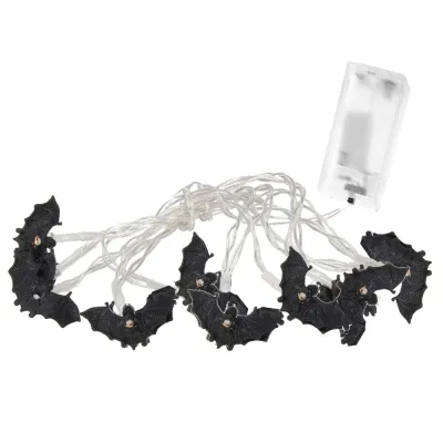 LED reťaz Netopiere - 1,6m, 10LED, 2xAA, IP20, teplá biela