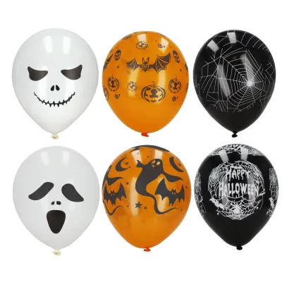 Sada balónikov HAPPY HALLOWEEN SPRINGOS HA5216 čierno-oranžová