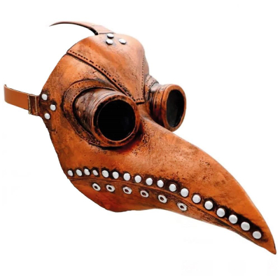 Maska Morového doktora SPRINGOS HALLOWEEN hnedá