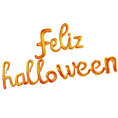 Sada balónikov FELIZ HALLOWEEN SPRINGOS HA5217 oranžovo-fialová