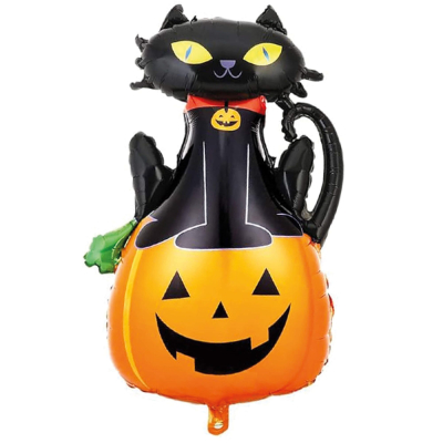 Sada balónikov na Halloween SPRINGOS HA5215 čierno-oranžová