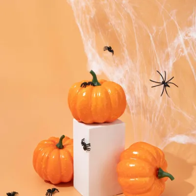 Pavučina s pavúkmi 20g SPRINGOS HALLOWEEN biela