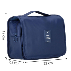 Cestovná kozmetická taška závesná 23x19x10 cm SPRINGOS VOYA modrá