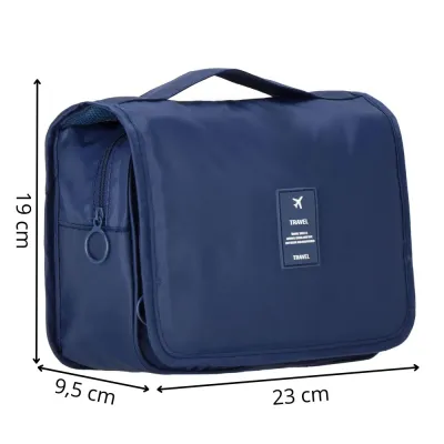 Cestovná kozmetická taška závesná 23x19x10 cm SPRINGOS VOYA modrá