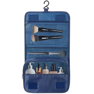 Cestovná kozmetická taška závesná 23x19x10 cm SPRINGOS VOYA modrá