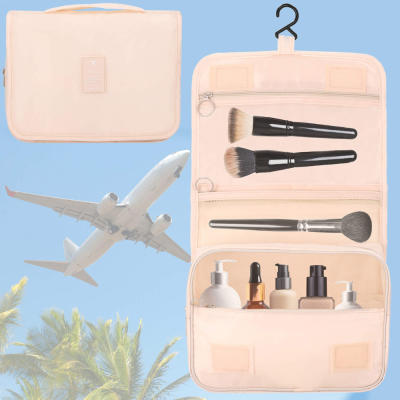 Cestovná kozmetická taška závesná 23x19x10 cm SPRINGOS ELENI ružová