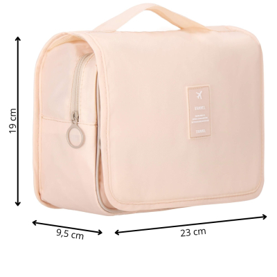 Cestovná kozmetická taška závesná 23x19x10 cm SPRINGOS ELENI ružová