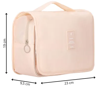 Cestovná kozmetická taška závesná 23x19x10 cm SPRINGOS ELENI ružová