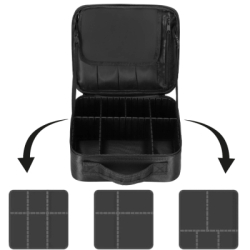 Cestovná kozmetická taška 26x23x10 cm SPRINGOS AURI čierna