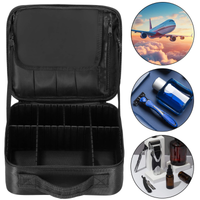 Cestovná kozmetická taška 26x23x10 cm SPRINGOS AURI čierna